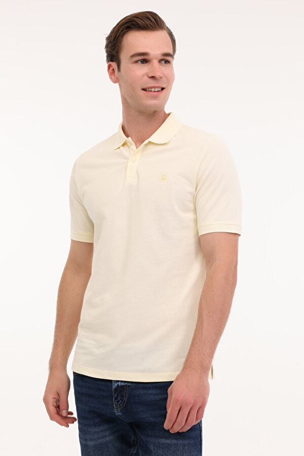 Lumberjack MB CT953 POLO T-SH 5FX Sarı Erkek Kısa Kol T-Shirt