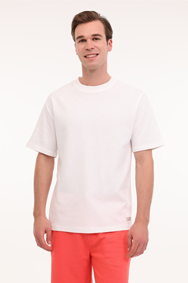 Lumberjack ML JASPER 11URB1064 5FX Ekru Erkek Kısa Kol T-Shirt