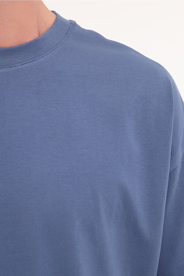 Kinetix MB 20/OVS 11BS201 5FX Mavi Erkek Kısa Kol T-Shirt