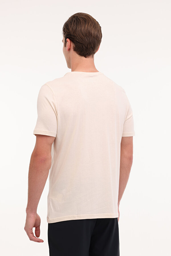 Lumberjack MB CT110 PM C NK T-SH 5FX BEIGE Man Sleeve T-Sh