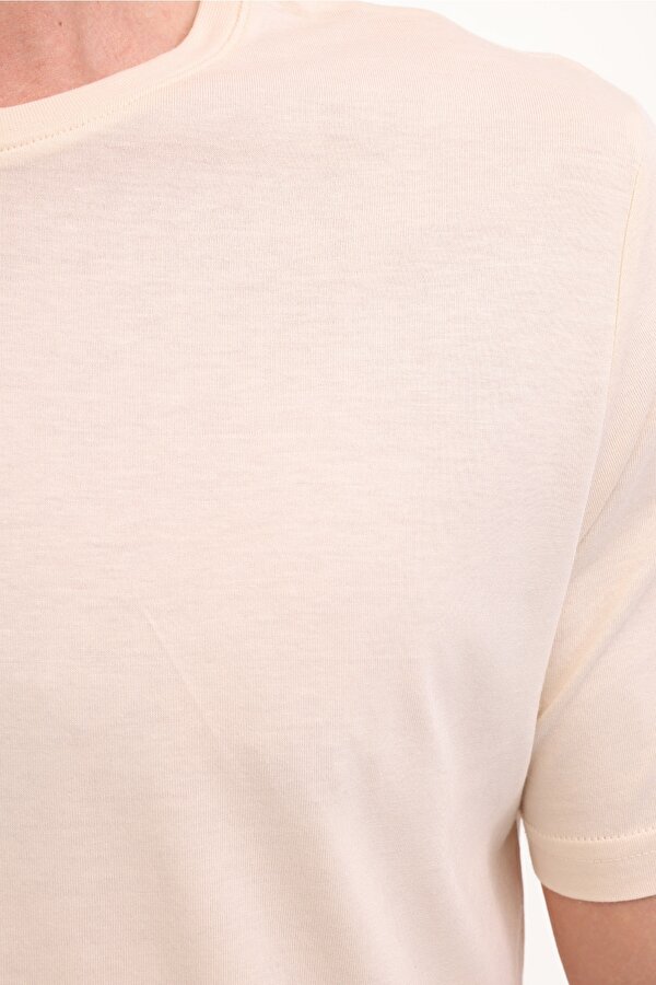 Lumberjack MB CT110 PM C NK T-SH 5FX BEIGE Man Sleeve T-Sh