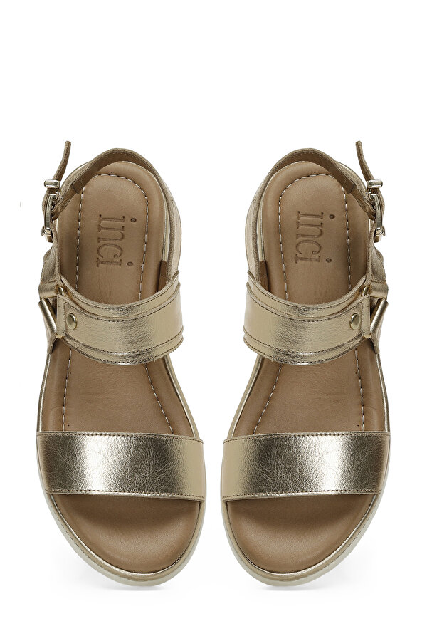 INCI LUNA 5FX Altın Kadın Düz Sandalet - Görsel 5