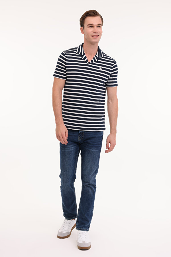 Lumberjack ML THEO 12HL102 5FX Beyaz Erkek Kısa Kol T-Shirt