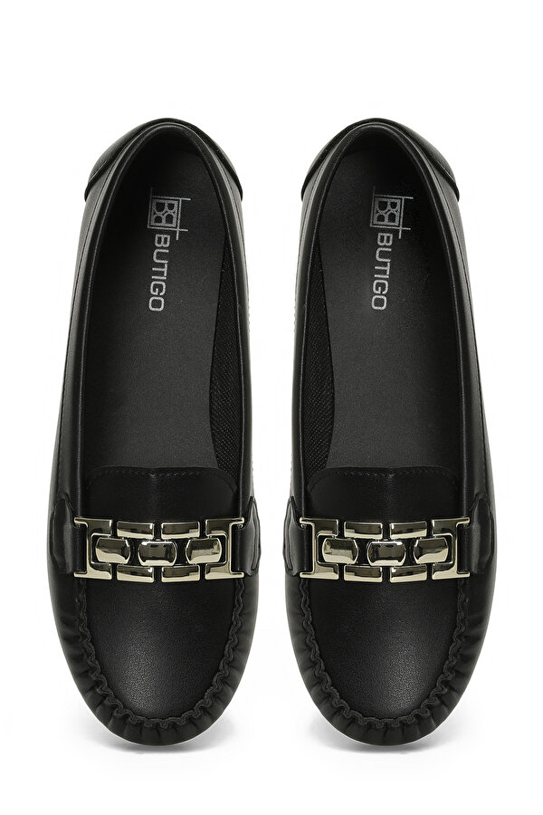Butigo 24K-512 5PR Siyah Kadın Loafer