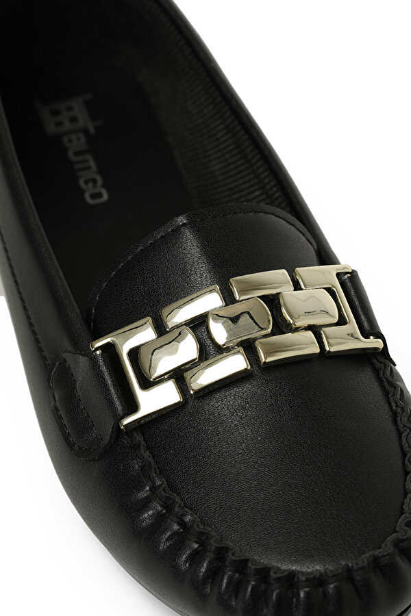 Butigo 24K-512 5PR Siyah Kadın Loafer
