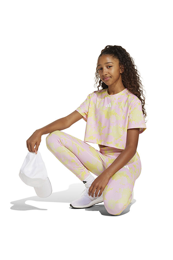 adidas JG TR-ES FL TE      POWYE Sarı Kız Çocuk Kısa Kol T-Shirt