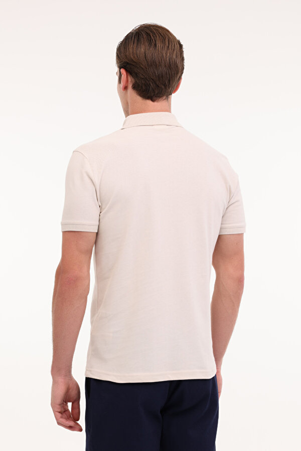 U.S. Polo Assn. GTP04IY025 Taş Rengi Erkek Kısa Kol T-Shirt