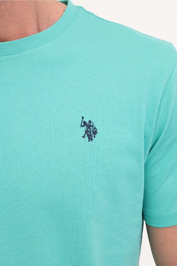 U.S. Polo Assn. GTS01IY025 Su Yeşili Erkek Kısa Kol T-Shirt