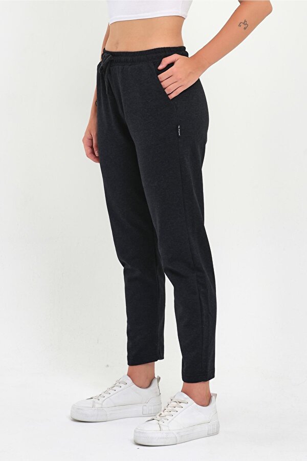 mmetalic 3'lü Kadın Lacivert Klasik Cepli Eşofman Altı