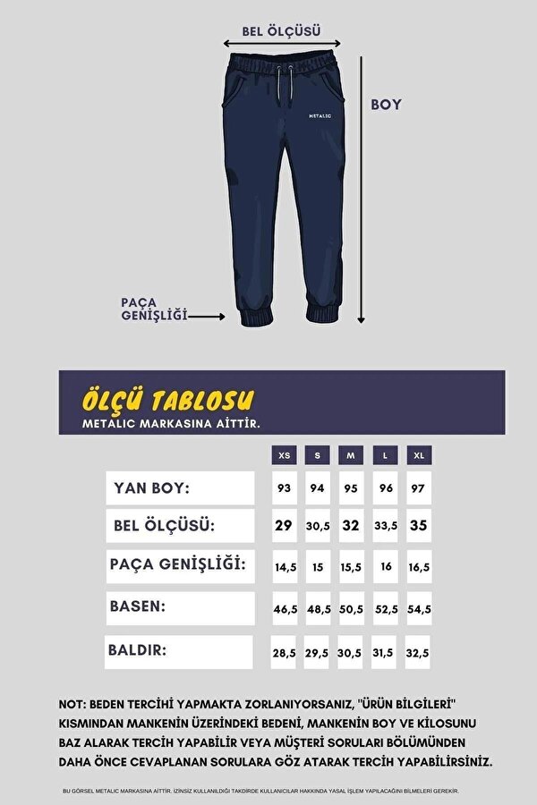 mmetalic 3'lü Kadın Lacivert Klasik Cepli Eşofman Altı