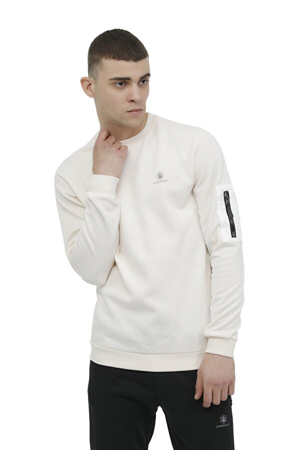 Lumberjack M-Cg558 Escape Sweatshirt Экрю Мужчина Джемпер
