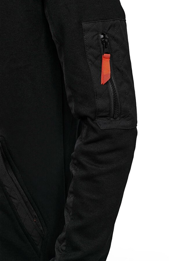 Lumberjack M-Cg559 Escape Full Zip H Черный Мужчина Толстовка На Молнии