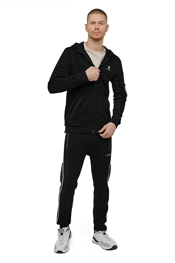 Lumberjack M-Cg559 Escape Full Zip H Черный Мужчина Толстовка На Молнии