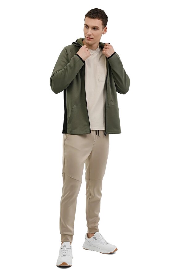 Kinetix M-Alfie Full Zip Hoodie 2 Хаки Мужчина Толстовка На Молнии