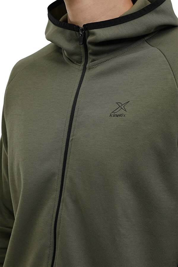 Kinetix M-Alfie Full Zip Hoodie 2 Хаки Мужчина Толстовка На Молнии