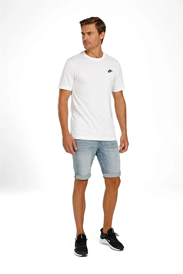 Nike M Nsw Club Tee Белый Мужчина Футболка