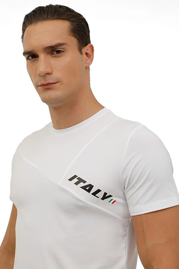 Lumberjack M-Sd1158 Renato Slogan T- Белый Мужчина Футболка