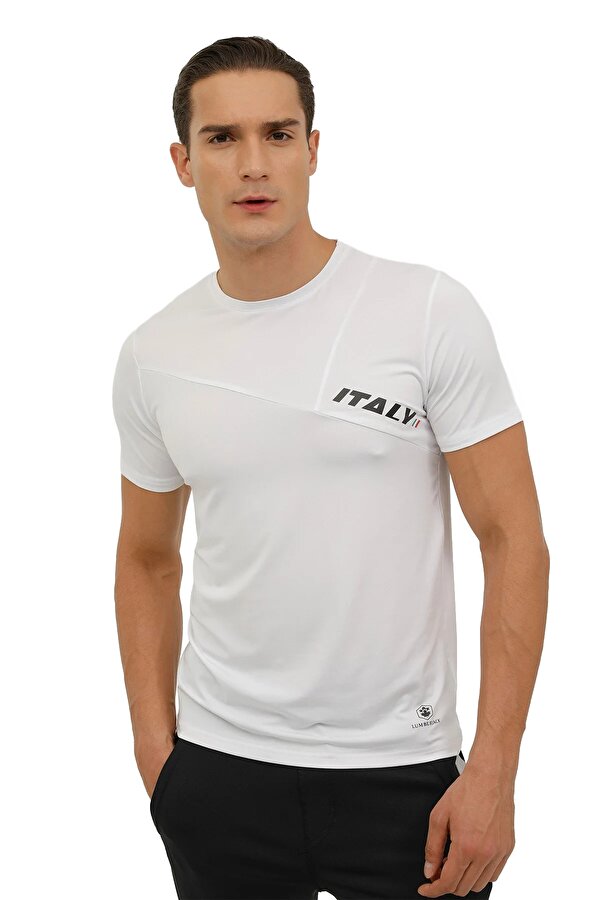 Lumberjack M-Sd1158 Renato Slogan T- Белый Мужчина Футболка