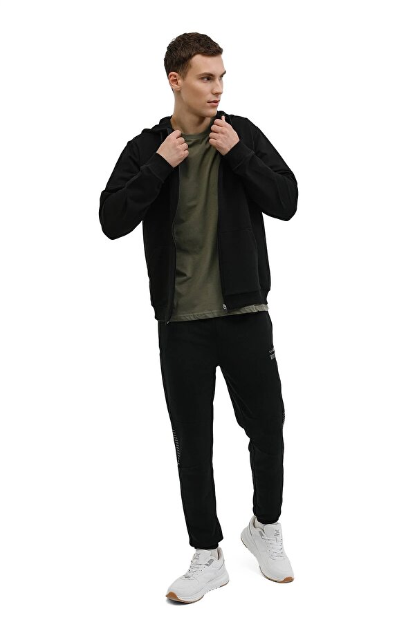 Kinetix M-Sn87 Basic Full Zip Hoo Черный Мужчина Толстовка На Молнии
