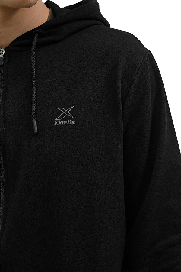 Kinetix M-Sn87 Basic Full Zip Hoo Черный Мужчина Толстовка На Молнии