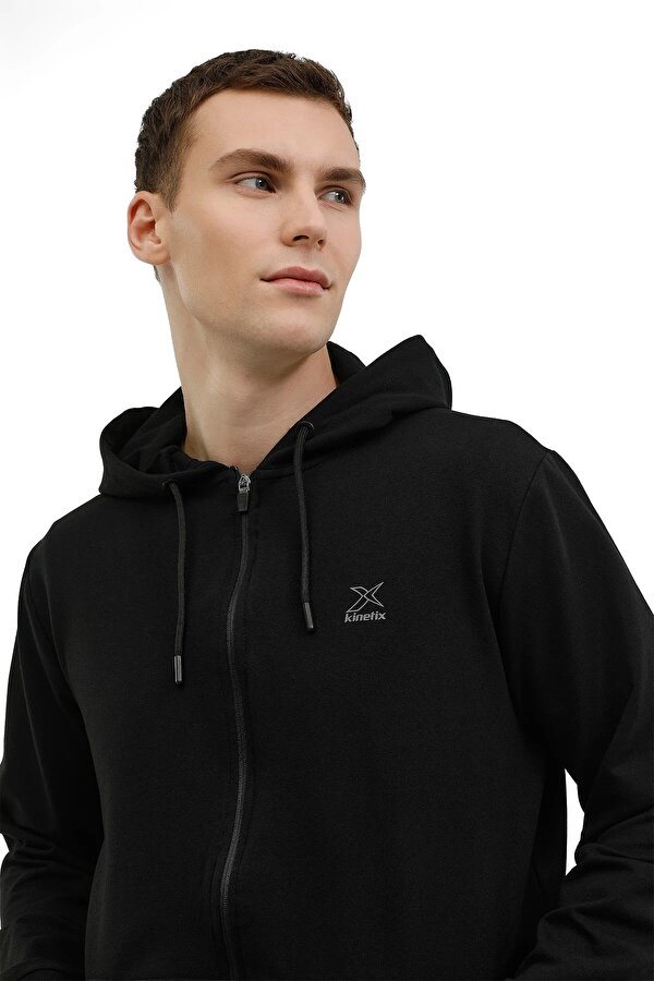 Kinetix M-Sn87 Basic Full Zip Hoo Черный Мужчина Толстовка На Молнии