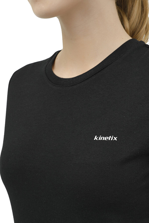 Kinetix W-SN226 BASIC C NECK T-SH BLACK Woman 054