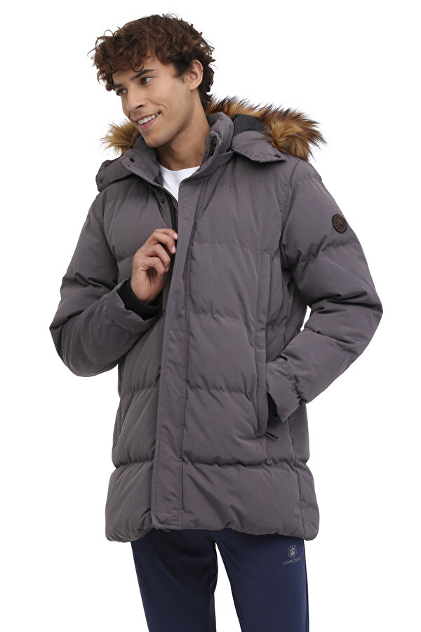 Lumberjack M-Aidan Coat 2Pr Серый 012 Мужчина Длинная Куртка