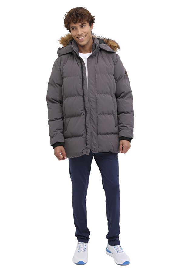 Lumberjack M-Aidan Coat 2Pr Серый 012 Мужчина Длинная Куртка