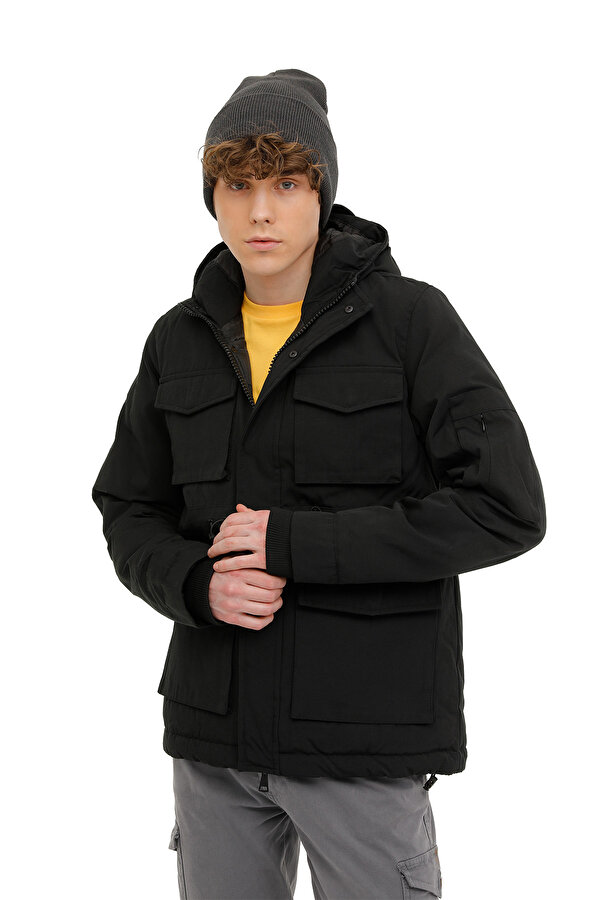 Lumberjack M-BRETT COAT 2PR BLACK Man 052