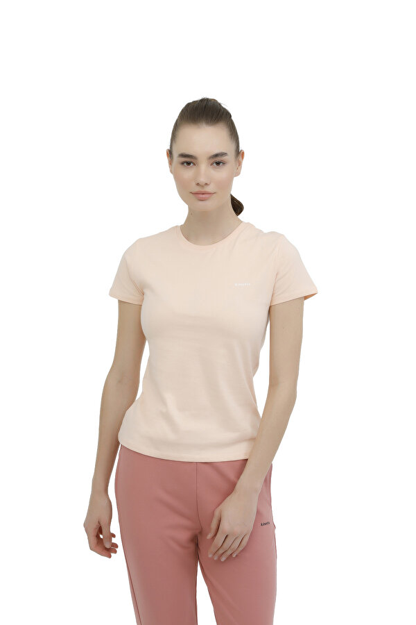 Kinetix W-Sn226 Basic C Neck T-Sh Коралловый 009 Женщина Футболка