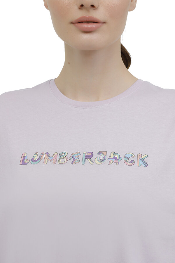 Lumberjack Wl Angela 11Id313 3Fx Фиолетовый 008 Женщина Футболка