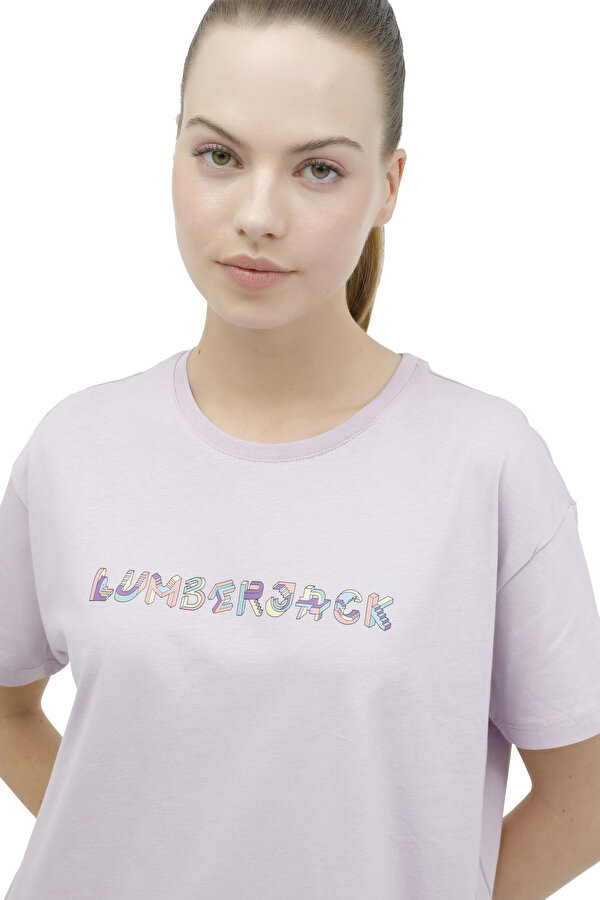 Lumberjack Wl Angela 11Id313 3Fx Фиолетовый 008 Женщина Футболка