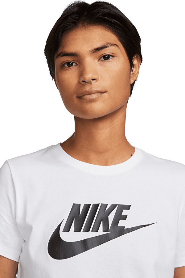Nike W NSW TEE ESSNTL ICN FTRA WHITE Woman Sleeve T-Sh