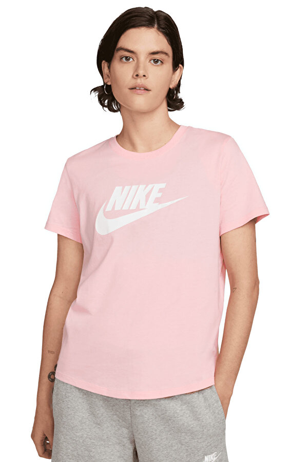 Nike W Nsw Tee Essntl Icn Ftra Розовый Женщина Футболка