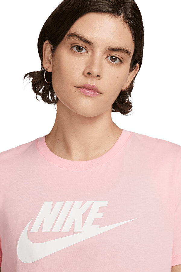 Nike W Nsw Tee Essntl Icn Ftra Розовый Женщина Футболка