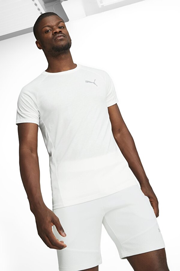Puma Evostripe Tee Белый Мужчина Футболка