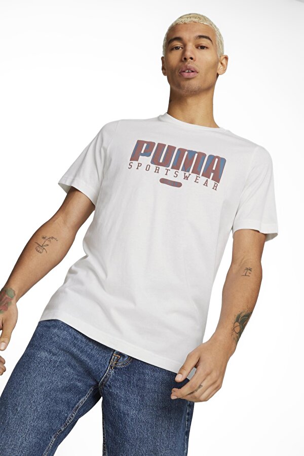 Puma GRAPHICS Retro Tee WHITE Man 054