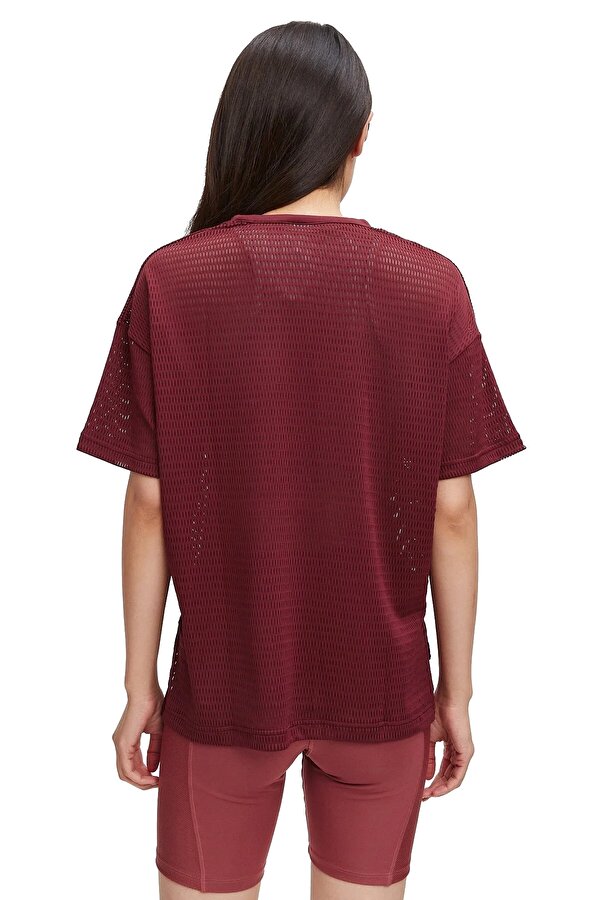 Reebok Perforated T-Shirt Бордовый Женщина Футболка