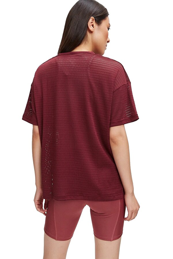 Reebok Perforated T-Shirt Бордовый Женщина Футболка