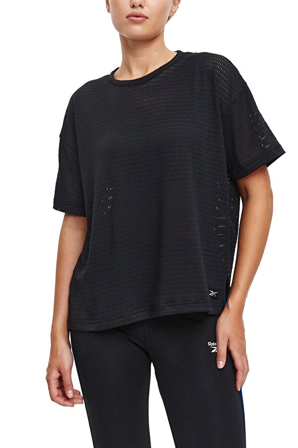Reebok Perforated T-Shirt Черный Женщина Футболка
