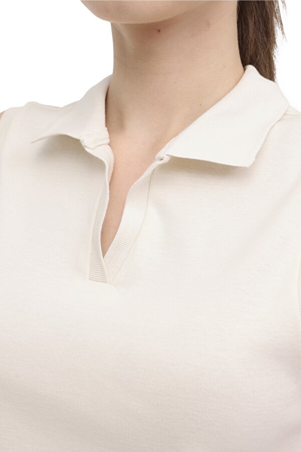 Kinetix WB POLO YAKA 10MDK212 4FX ECRU Woman 046