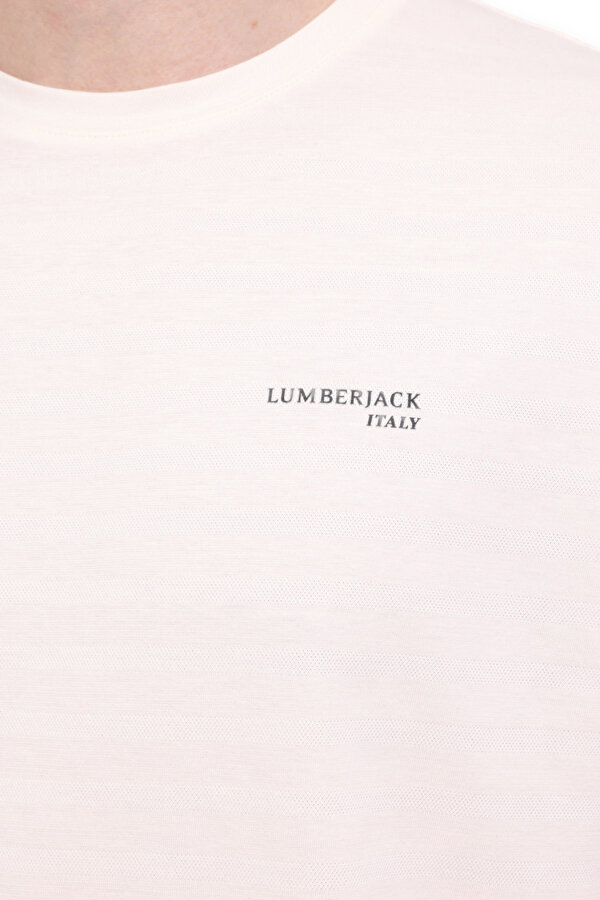 Lumberjack Ml Harves 11Itl1103 4Fx Белый 005 Мужчина Футболка