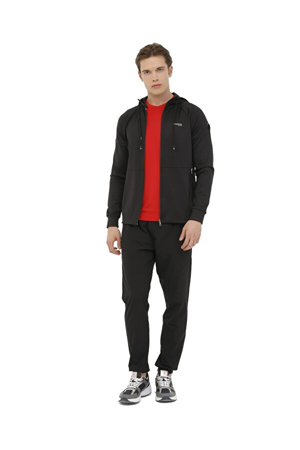 Lumberjack Ml Renato 18Sd1155 4Fx Черный Мужчина Толстовка На Молнии