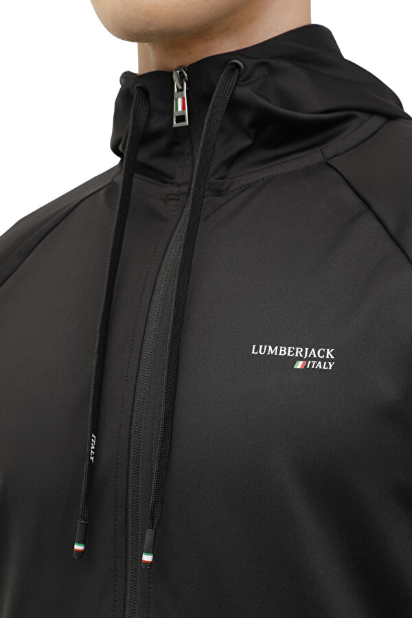Lumberjack Ml Renato 18Sd1155 4Fx Черный Мужчина Толстовка На Молнии