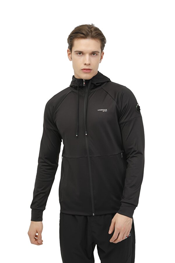 Lumberjack Ml Renato 18Sd1155 4Fx Черный Мужчина Толстовка На Молнии