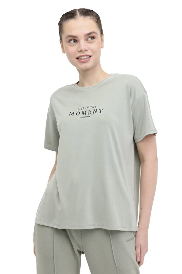 Lumberjack WL FOREVER 11MD1015 4FX PASTEL KHAKI Woman Sleeve T-Sh