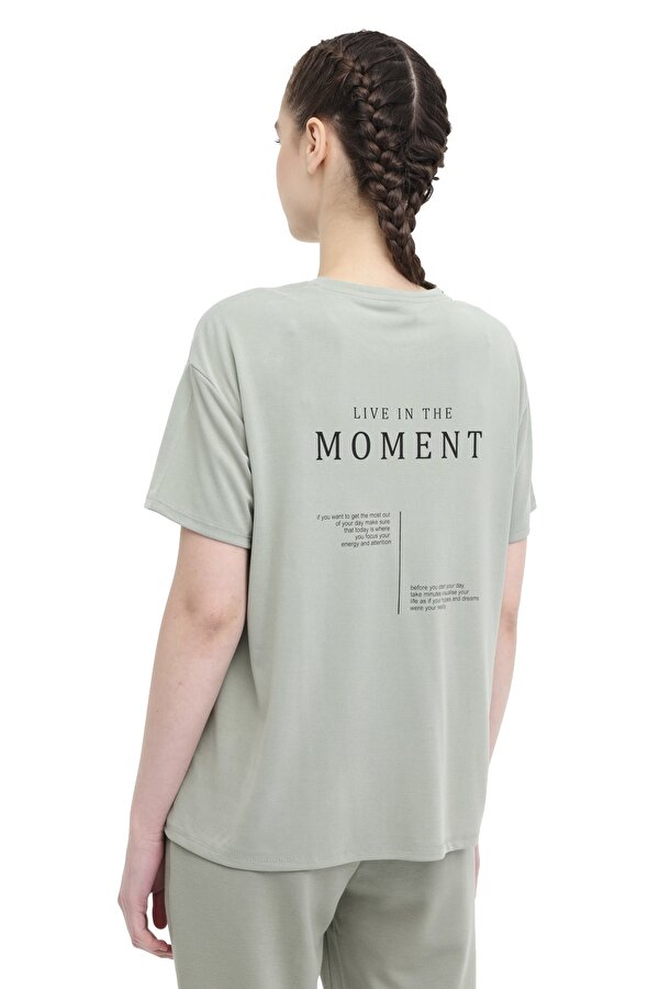 Lumberjack WL FOREVER 11MD1015 4FX PASTEL KHAKI Woman Sleeve T-Sh