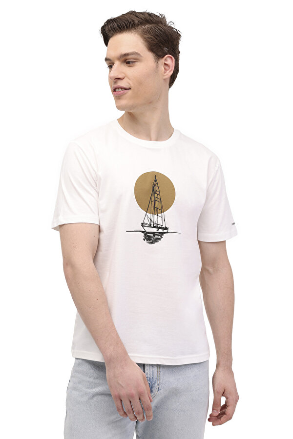 Lumberjack ML WILLY 11DS1004 4FX ECRU Man Sleeve T-Sh