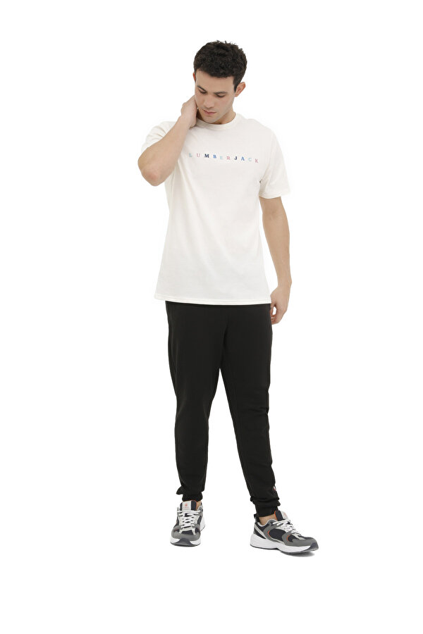 Lumberjack ML MESUS 11URBNG2022 4FX ECRU Man Sleeve T-Sh