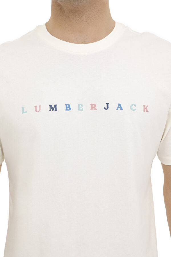 Lumberjack ML MESUS 11URBNG2022 4FX ECRU Man Sleeve T-Sh